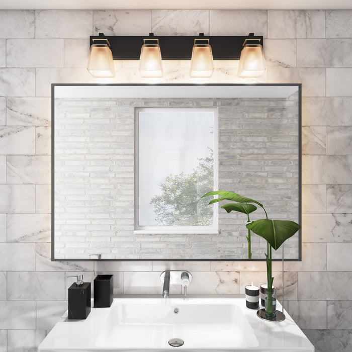Applique murale I Eastwood à 4 ampoules pour salle de bain
