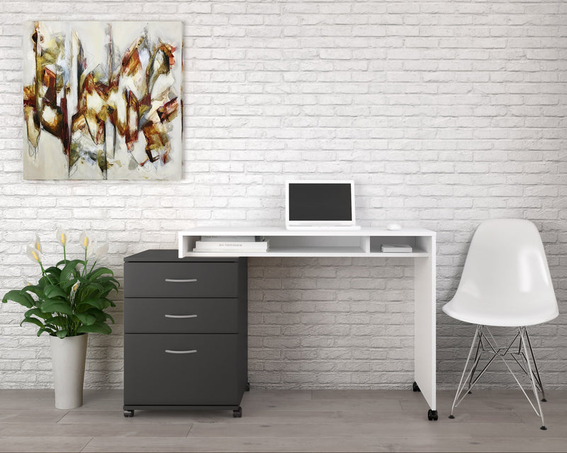 Classeur Nordika à 3 tiroirs - noir