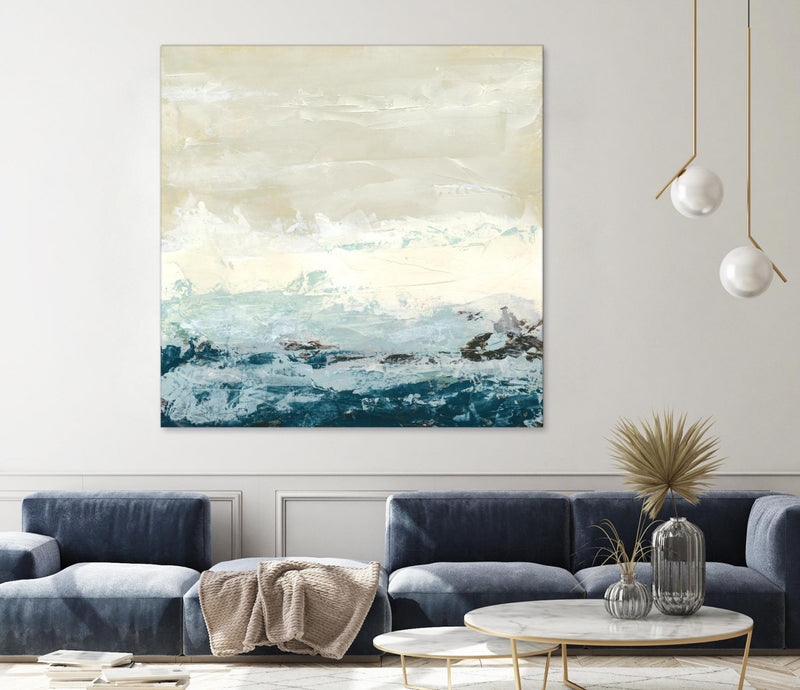 Œuvre d’art murale Giant Art « Coastal Currents I » 54 x 54