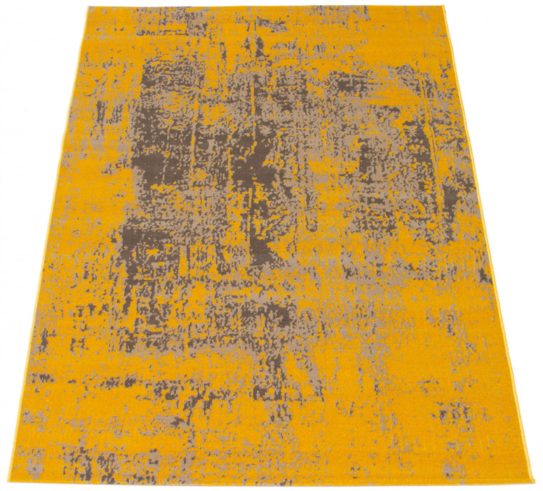 Carpette Mariam jaune 2 pi 8 po x 4 pi 11 po
