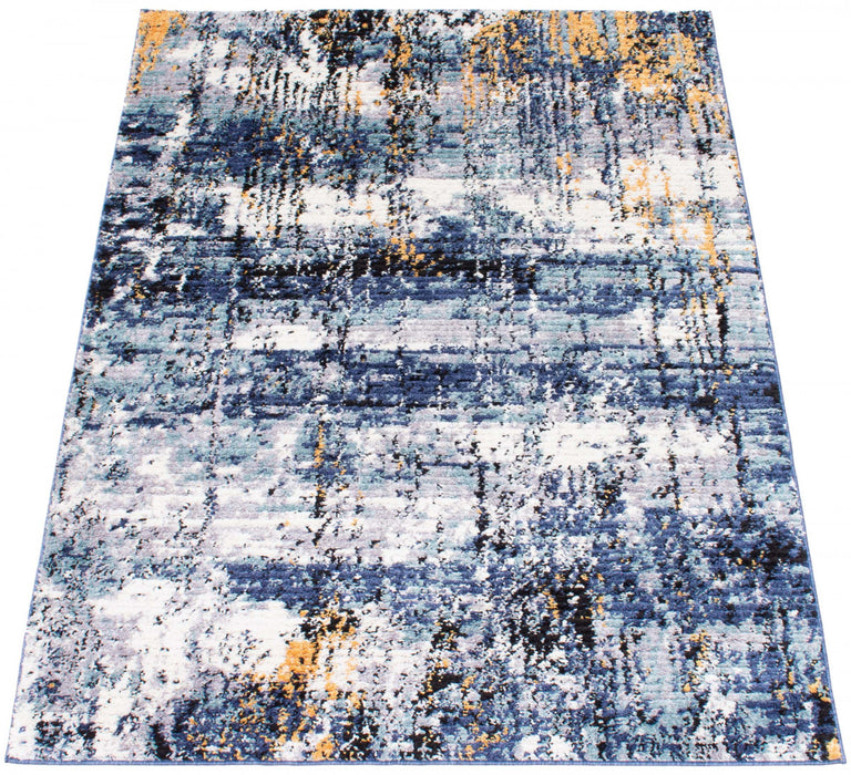 Carpette Paloma Marble bleue - 8 pi 0 po x 10 pi 0 po