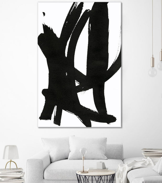 Œuvre d’art murale Giant Art « Composition In Black And White 7 » 72 x 48