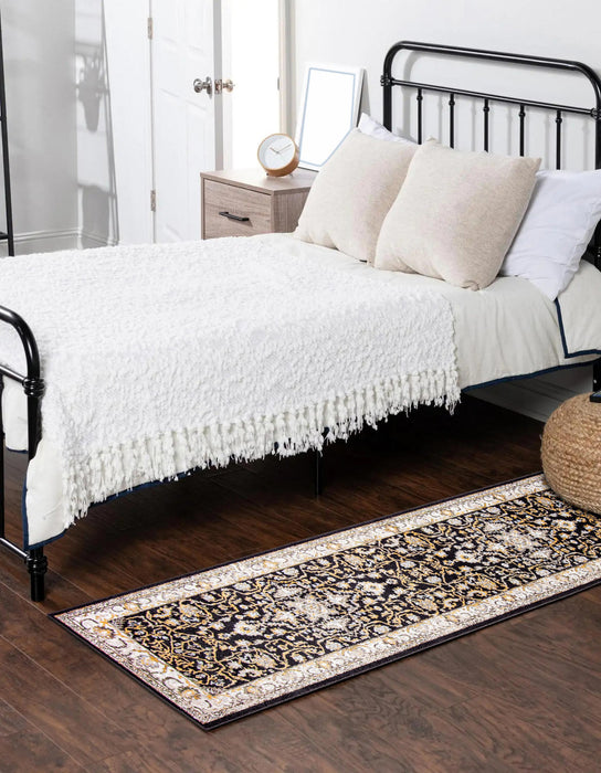 Carpette Legacy noire lavable à la machine - 2 pi 6 po x 8 pi 0 po