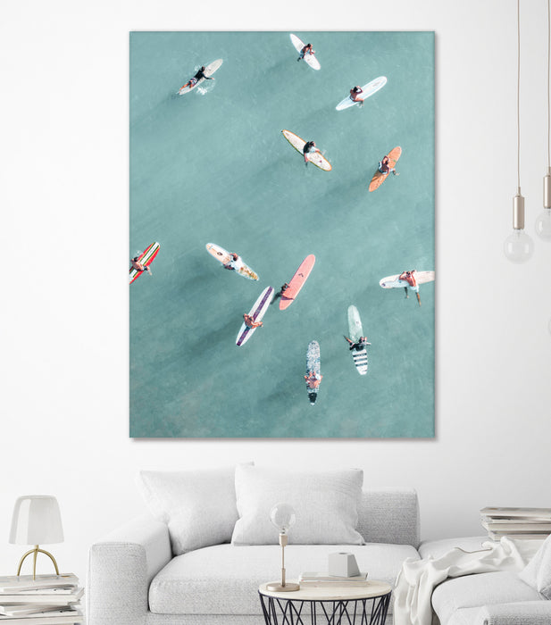 Œuvre d’art murale Giant Art « Surfers Ii » 72 x 54