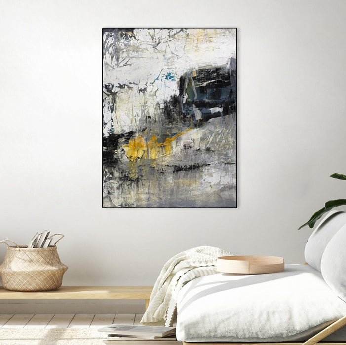 Œuvre d'art murale sur toile encadrée noire « The Hike » 18 x 24