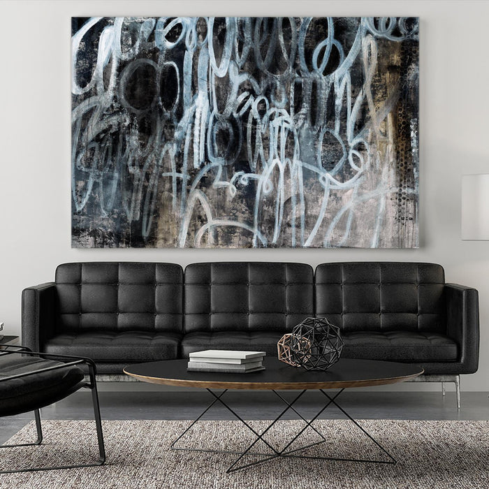 Œuvre d’art murale Giant Art « Skip The Small Talk » 72 x 48