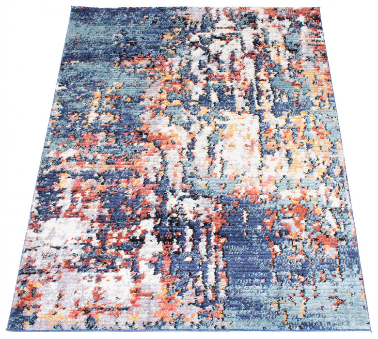 Carpette Paloma Vintage bleue - 6 pi 7 po x 9 pi 6 po