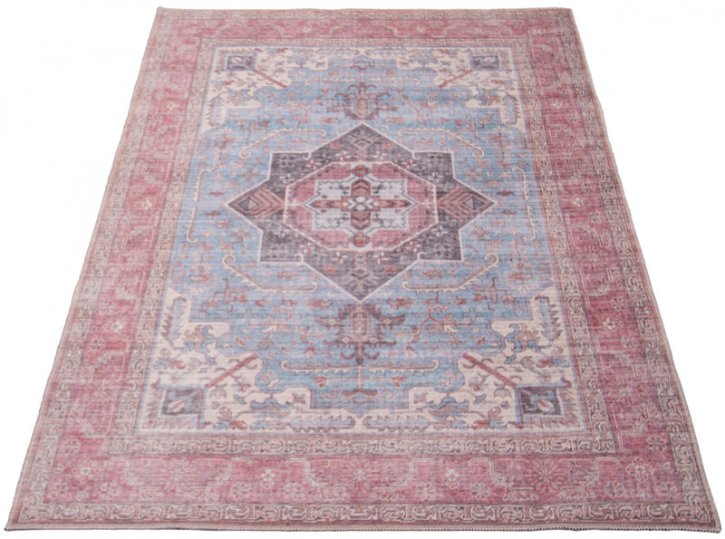 Carpette Ophelia bleue 5 pi 3 po x 8 pi 0 po