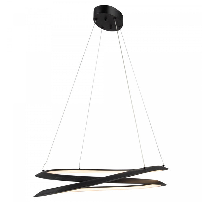 Luminaire suspendu Ara noir à DEL de 45 W