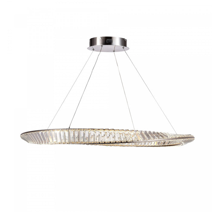 Luminaire suspendu Stella nickel satiné à DEL de 65 W