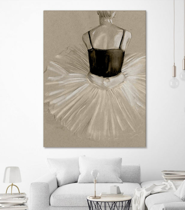 Œuvre d’art murale Giant Art « Black Leotard Ii » 72 x 54