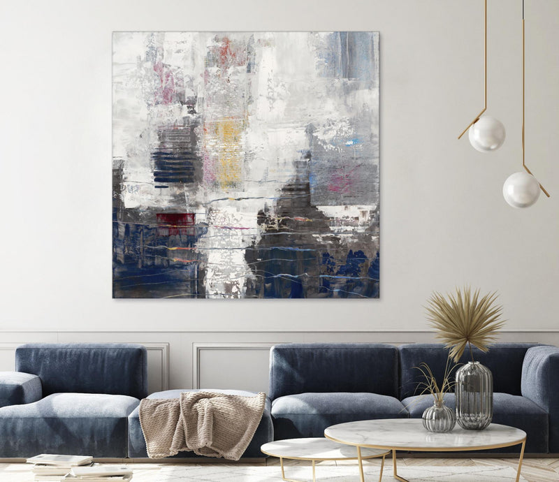 Œuvre d’art murale Giant Art « Approaching Shangri-la » 54 x 54