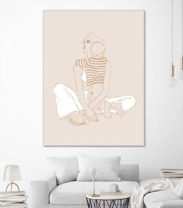 Œuvre d’art murale Giant Art « A Mother And Son » 72 x 54