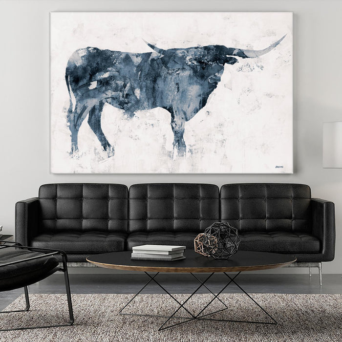 Œuvre d’art murale Giant Art « Longhorn V2 » 84 x 54
