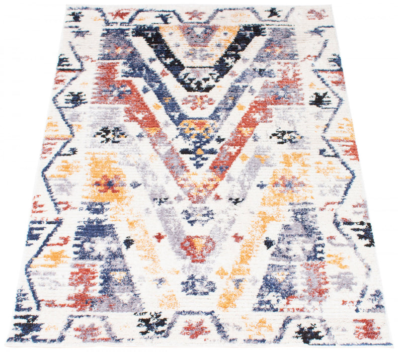 Carpette Paloma Quashqai blanche - 8 pi 0 po x 10 pi 0 po