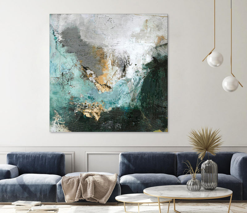 Œuvre d’art murale Giant Art « Arctic Green » 54 x 54