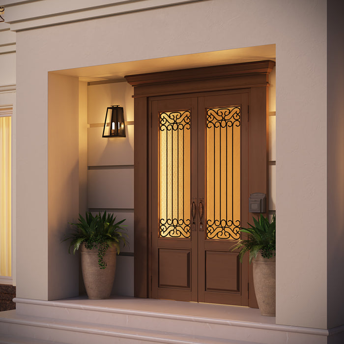 Très grande applique murale Charleston à 2 ampoules pour l'extérieur