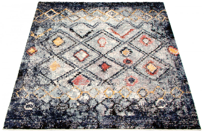 Carpette Makondo Classic bleu - 5 pi 3 pox 7 pi 3 po