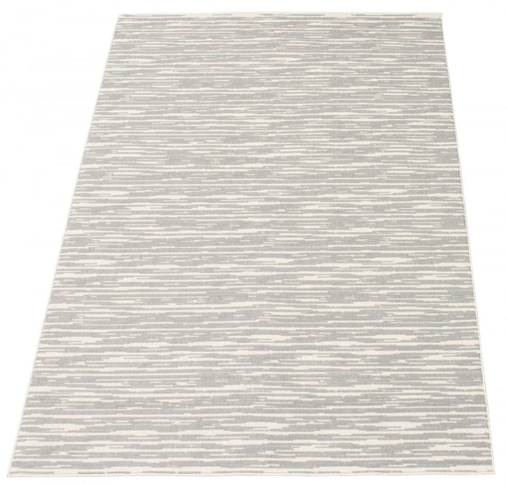 Carpette Eadda gris clair 4 pi 7 po x 6 pi 7 po