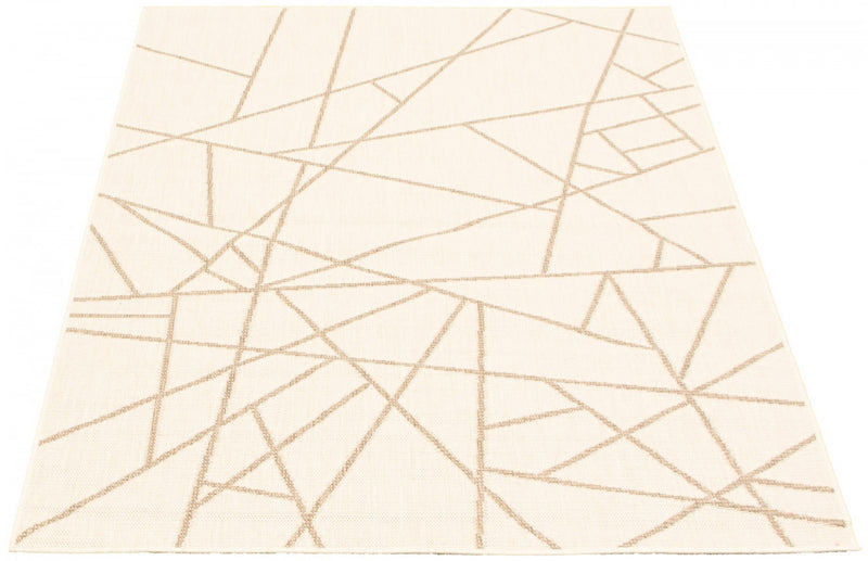 Carpette Sadie Abstract champagne taupe - 5 pi 3 pox 7 pi 7 po