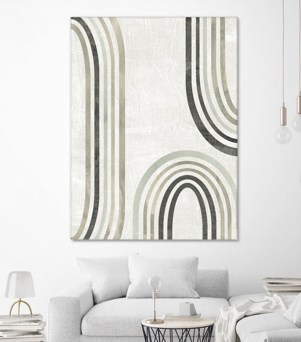 Œuvre d’art murale Giant Art « Modern Arc In Color I » 72 x 54