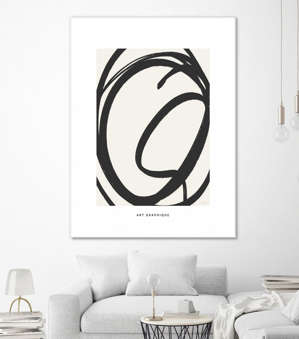 Œuvre d’art murale Giant Art « Circle I » 72 x 54