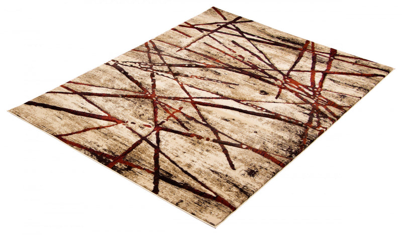 Carpette Cherokee dorée - 6 pi 7 po x 9 pi 6 po