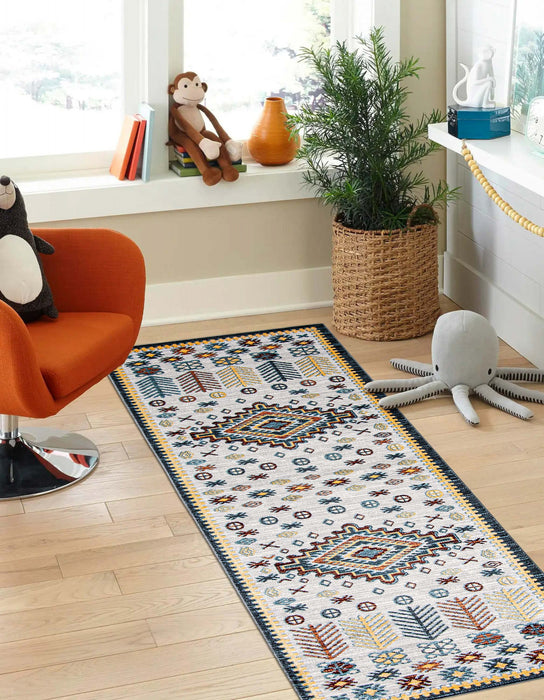 Carpette Gypsy grise lavable à la machine - 2 pi 6 po x 8 pi 0 po