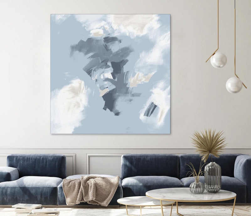 Œuvre d’art murale Giant Art « Peaches And Cream Ii » 54 x 54