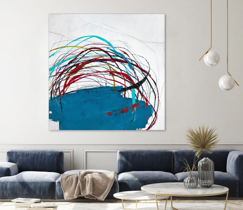Œuvre d’art murale Giant Art « Thimble And Twine » 72 x 72