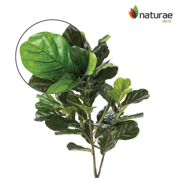 Ficus lyrata artificiel de 49 po en pot noir