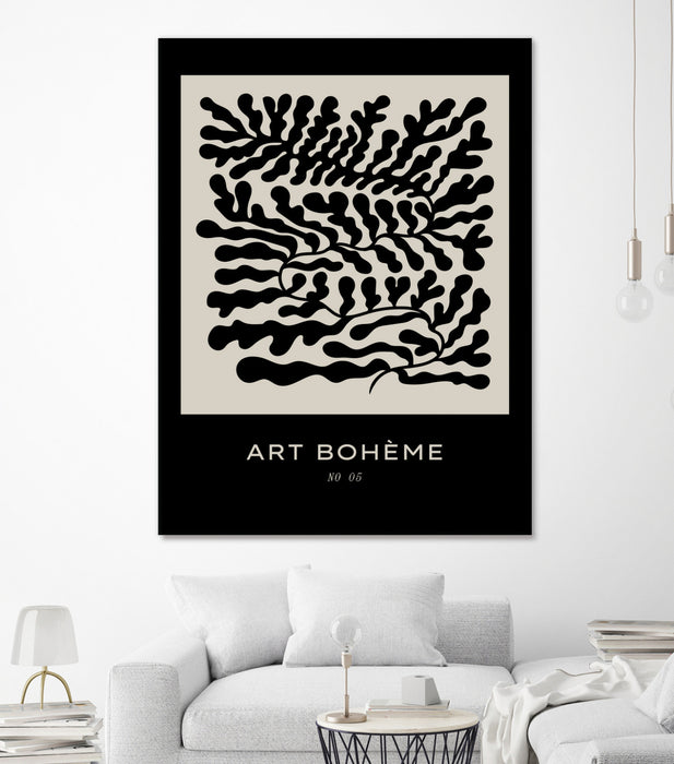 Œuvre d’art murale Giant Art « Art Boheme No 5 » 72 x 54