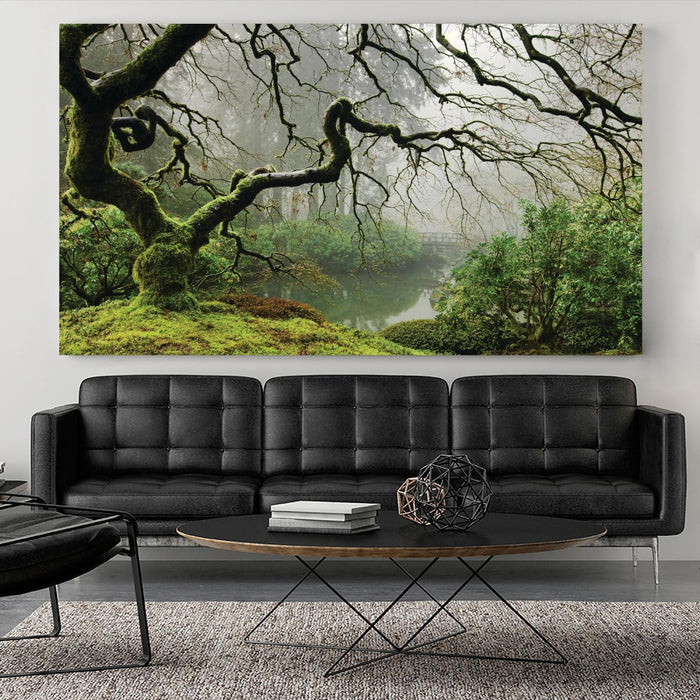 Œuvre d’art murale Giant Art « Garden Mist » 84 x 48