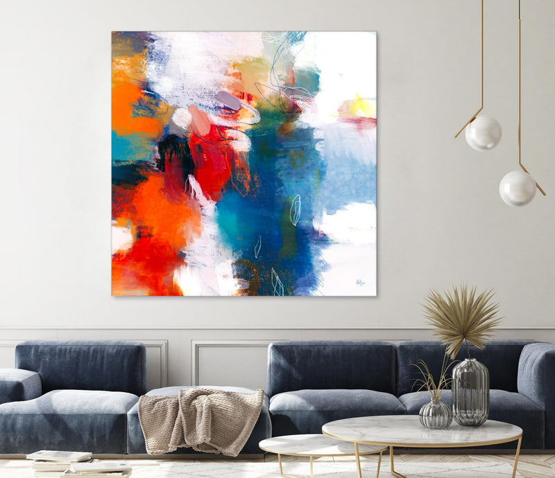 Œuvre d’art murale Giant Art « It's A Party Ii » 54 x 54