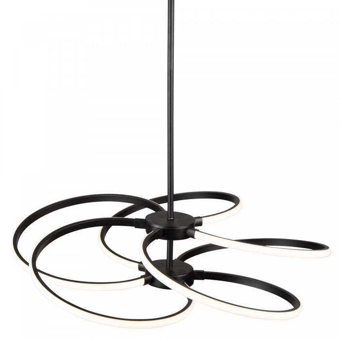 Luminaire suspendu Equinox noir à DEL de 30 W
