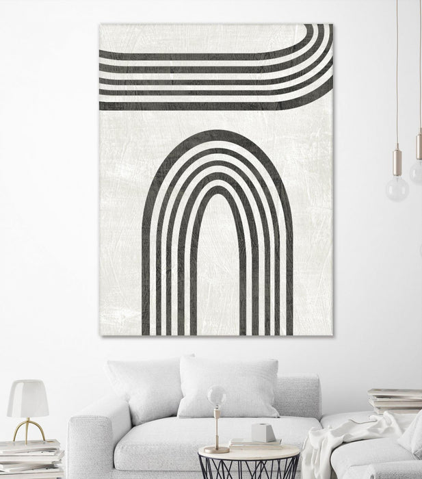 Œuvre d’art murale Giant Art « Modern Arc Iii » 72 x 54