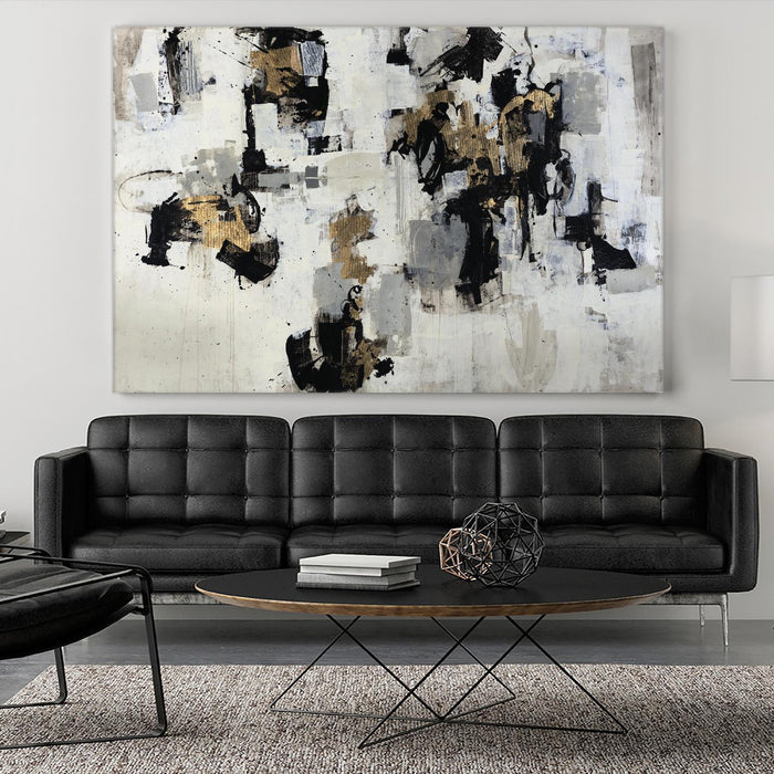 Œuvre d’art murale Giant Art « Gold Gloved Boxer » 84 x 54