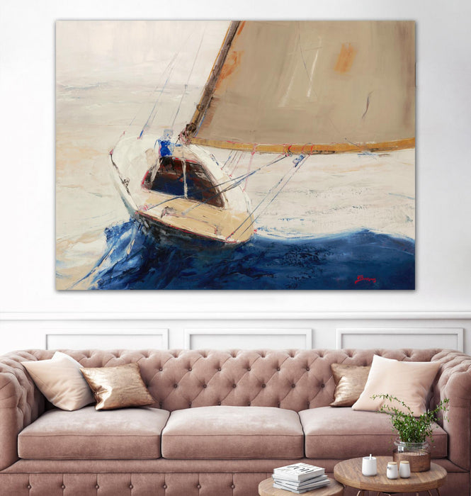 Œuvre d’art murale Giant Art « Single Handed » 72 x 54