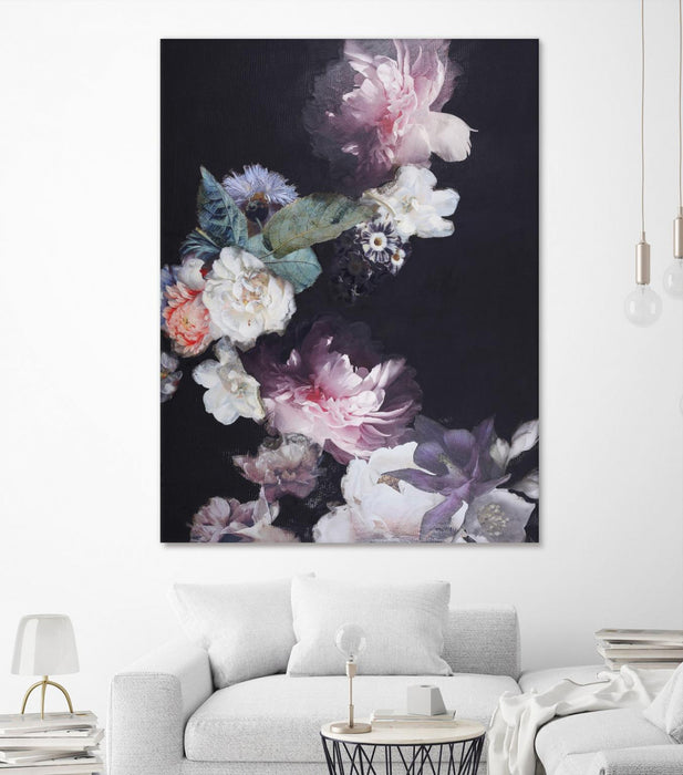 Œuvre d’art murale Giant Art « Purple Blossom 1 » 72 x 54