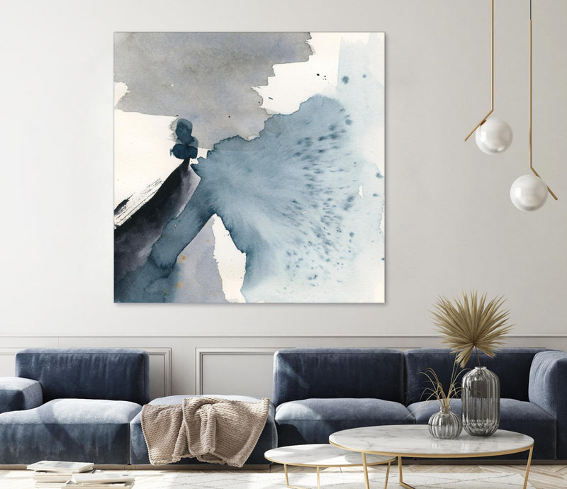 Œuvre d’art murale Giant Art « Winter Current Iv » 54 x 54