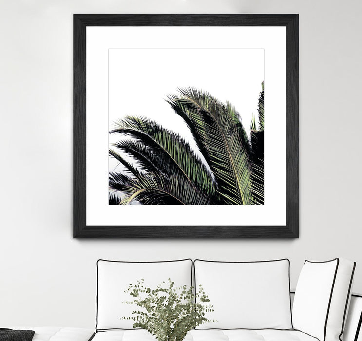 Œuvre d’art murale encadrée noire et mate « Cape Storm » 36 x 36