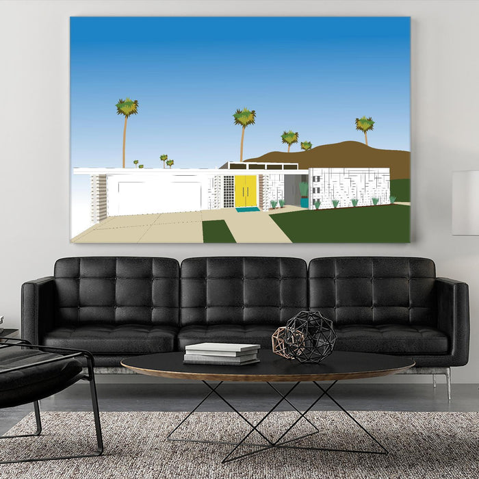 Œuvre d’art murale Giant Art Palm « Palm Spring Living Ii » 72 x 48