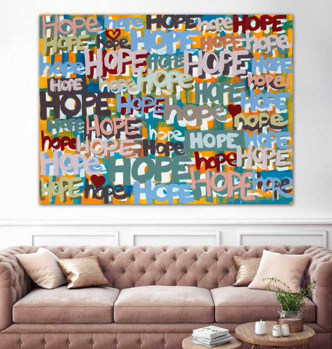 Œuvre d’art murale Giant Art « Its Time For Hope » 72 x 54