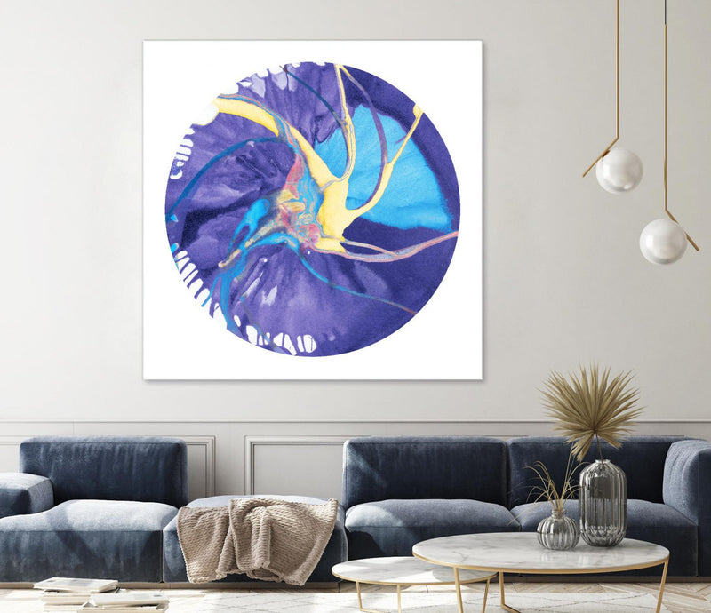 Œuvre d’art murale Giant Art « Spin Art 26 » 72 x 72