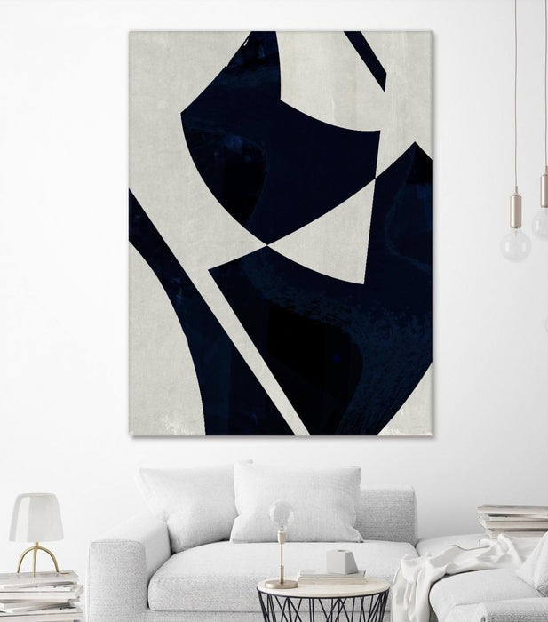 Œuvre d’art murale Giant Art « Black Machine I » 72 x 54