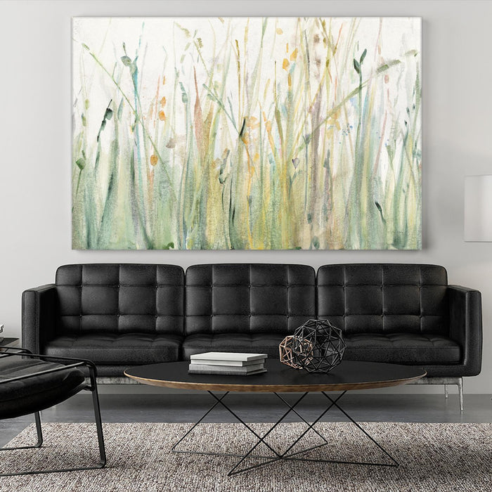 Œuvre d’art murale Giant Art Spring « Grasses I » 84 x 54