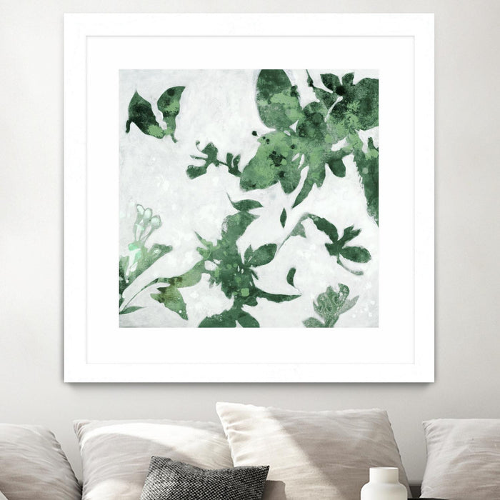  Œuvre d’art murale encadrée blanche « High Flying I » 36 x 36