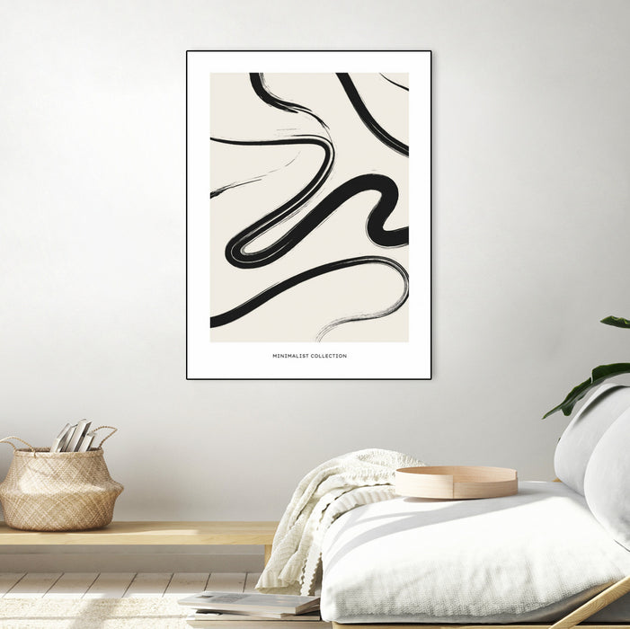 Œuvre d’art murale sur toile encadrée noire « Free » 24 x 32