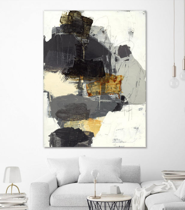 Œuvre d’art murale Giant Art « Monochrome Manta I » 72 x 54