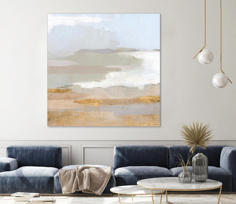 Œuvre d’art murale Giant Art « Abstract Coastland Ii » 54 x 54